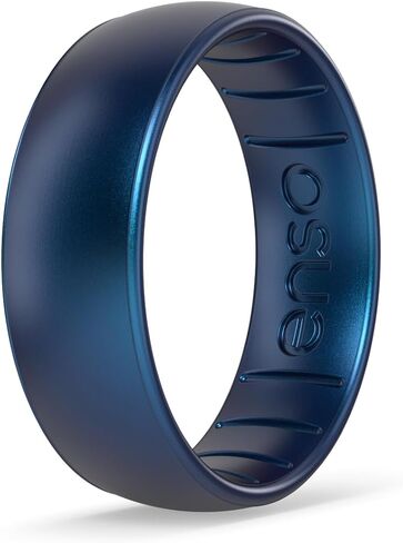 Enso Rings Classic Elements Silicone Ring – Wedding Engagement Band – 6.6mm Wide, 1.75mm Thick (Volcanic Ash, 11) in Saudi Arabia