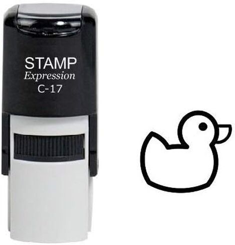 stampexpression - Rubber Duck Self Inking Rubber Stamp - Black Ink (A-6839) in Saudi Arabia