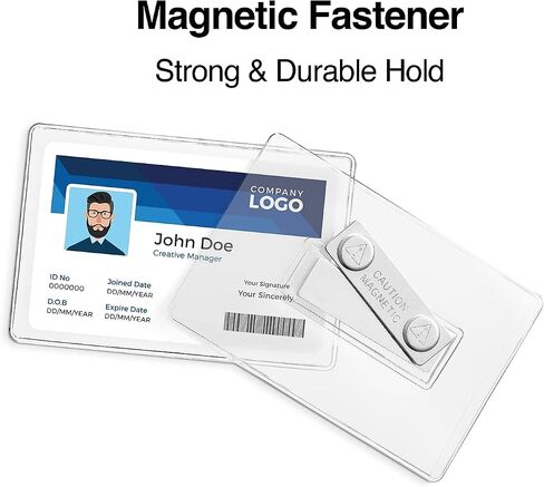 Staples 2797800 MGNTC Badgehldr CC SZ CLR 25PK in Saudi Arabia