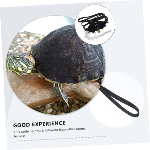 Galpada Turtle Leash Harness reptile Harness Leash للسلحفاة القابلة للتعديل حبل المشي تصميم الجناح لتصميم جذاب لإكسسوارات دبابات الزواحف s in Kuwait