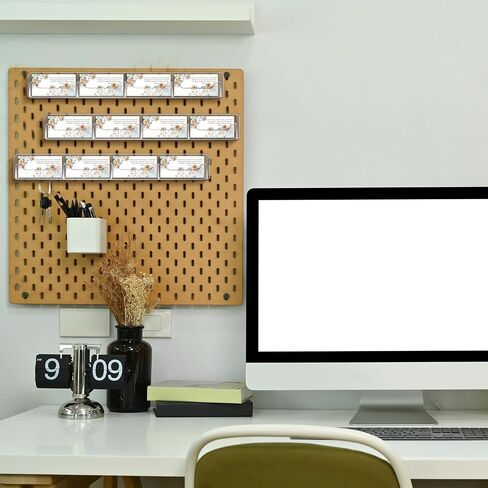 Weysat 3 Pack Business Card Holder Wall Mount Clear Acrylic متعددة حامل بطاقة العمل عرض ملصق التسويق لتجزئة المكاتب المنزلية ، 12 جيوبًا في المجموع ، ويحتوي كل منها على 30-50 بطاقة in Saudi Arabia