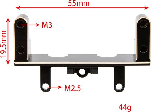 MEUS RACING UTB18 BRASS Laydown Servo Mount 40G لـ UXIAL UTB18 CAPRA TRAIL BUGGY #AXI212009 أجزاء ترقية ، أسود in Saudi Arabia