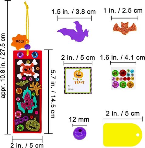 Winlyn 36 مجموعات هالوين مجموعات الحرفية الخريف الحرف DIY Halloween الإشارات المرجعية الزخارف الزخارف الفنون مجموعات Jack-O'-Lantern Ghost Foam ملصقات والحرف اليدوية للأطفال أنشطة الفصول الدراسية الحفلات الحفلات in Saudi Arabia
