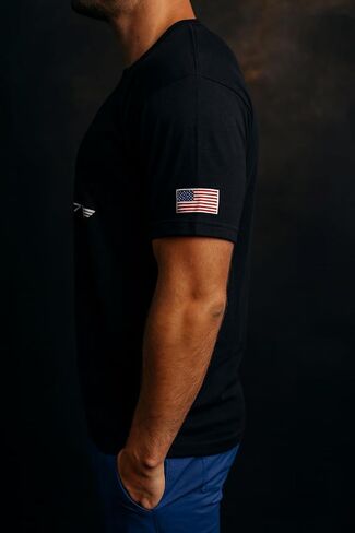 Made in The USA - C8 Corvette Crossed Flags Tee - Officially Licensed Chevrolet T-Shirt in Saudi Arabia
