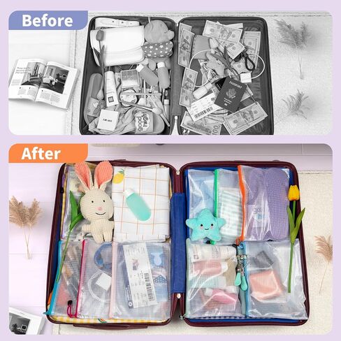 Umriox 32PCS 16 Colors Small Zipper Pouch, 9.5 x 7.1 in, Zipper Bags for Puzzles, School Office Supplies and Travel Storage in Saudi Arabia