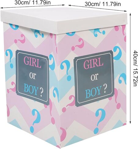 Gadpiparty Box بين الجنسين الكشف عن الأفكار بين الجنسين تكشف الزخارف بالون بوي أو فتاة بريق باقة حزمة عيد ميلاد ديكور كعكة بوي فتاة in Saudi Arabia