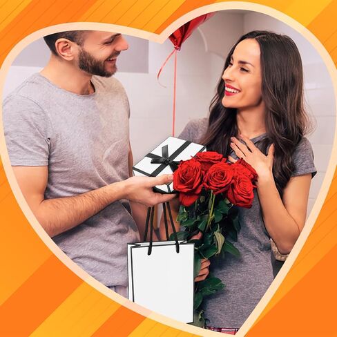 Tucnoeu 2Pcs White Small Gift Box and 2Pcs Small Gift Bag with Black Ribbons,Jewellery Gift Box for Bracelets, Earrings, Rings, Bangles, Jewelry(3.5x2.7x1.2in) in Saudi Arabia