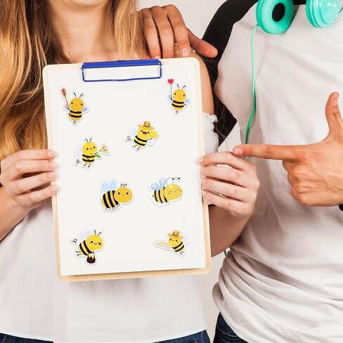500 Pcs Bumble Bee Stickers, Cute Animal Stickers Reward Sticker Envelope Seals Bee Themed Decor Party Favors for Craft Laptop Water Bottle Skateboard in Saudi Arabia
