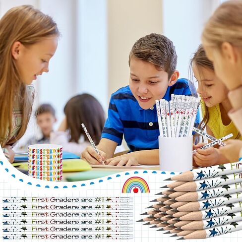 TaoBary 24 Sets 1st Graders Pencils and Silicone Bracelets Set Motivational Pencils Back to School Supplies for Kids Student Teacher Classroom Reward in Saudi Arabia