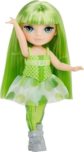 Rainbow High Littles Rainbow Fantasy Fairies + Pet – Emerald Green 5.5" Posable Small Doll & Fantasy Dragon Pet with Interchangeable Fairy Wings, Kids Gift 4+ in Saudi Arabia