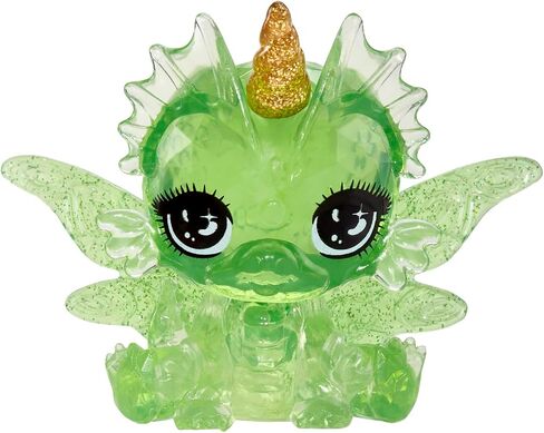 Rainbow High Littles Rainbow Fantasy Fairies + Pet – Emerald Green 5.5" Posable Small Doll & Fantasy Dragon Pet with Interchangeable Fairy Wings, Kids Gift 4+ in Saudi Arabia