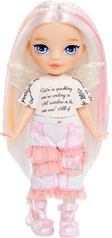 Rainbow High Littles Fantasy Fantasy Faities + Pet - Opal ، Rainbow 5.5 "Doll Small Doll & Fantasy Owl Pet مع أجنحة خرافية قابلة للتبديل ، هدية للأطفال 4+ in Saudi Arabia