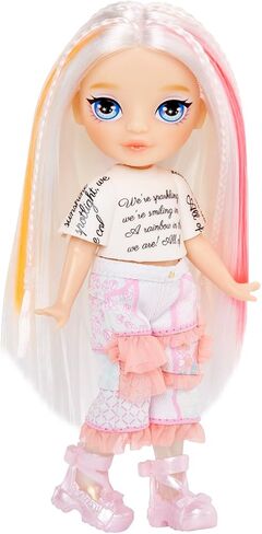 Rainbow High Littles Fantasy Fantasy Faities + Pet - Opal ، Rainbow 5.5 "Doll Small Doll & Fantasy Owl Pet مع أجنحة خرافية قابلة للتبديل ، هدية للأطفال 4+ in Saudi Arabia