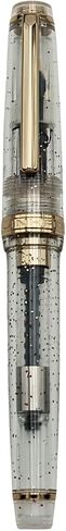 Jinhao 82 Fountain Pen - Material Material Pen Barrel ، Iridium Medium Nib مع محول الحبر على نحو سلس كتابة القلم الكلاسيكي تصميم أعماق البحر الأزرق (الذهب ، م) in Kuwait