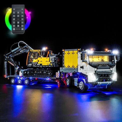 LED Light Kit for Lego Volvo FMX Truck 42175 (No Models Only Light) Creative Lighting Set Accessories Compatible with Lego Volvo FMX Truck & EC230 Electric Excavator Set (Standard Version) in Saudi Arabia