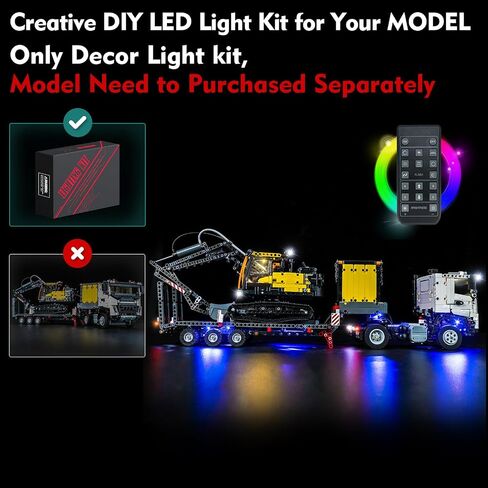 LED Light Kit for Lego Volvo FMX Truck 42175 (No Models Only Light) Creative Lighting Set Accessories Compatible with Lego Volvo FMX Truck & EC230 Electric Excavator Set (Standard Version) in Saudi Arabia