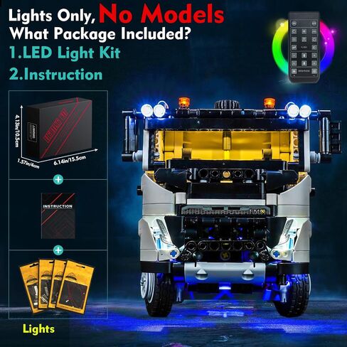 LED Light Kit for Lego Volvo FMX Truck 42175 (No Models Only Light) Creative Lighting Set Accessories Compatible with Lego Volvo FMX Truck & EC230 Electric Excavator Set (Standard Version) in Saudi Arabia