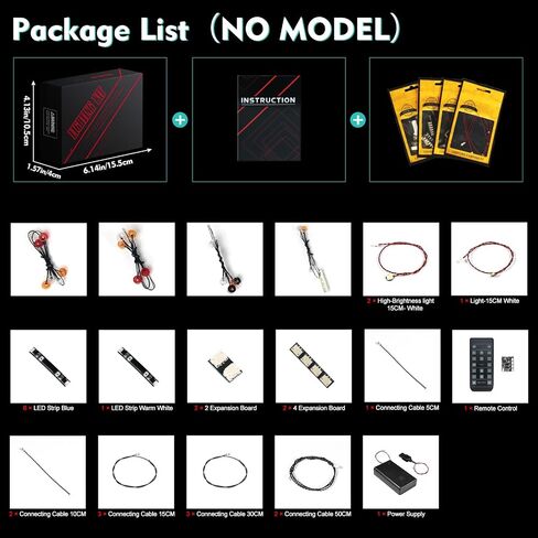 LED Light Kit for Lego Volvo FMX Truck 42175 (No Models Only Light) Creative Lighting Set Accessories Compatible with Lego Volvo FMX Truck & EC230 Electric Excavator Set (Standard Version) in Saudi Arabia