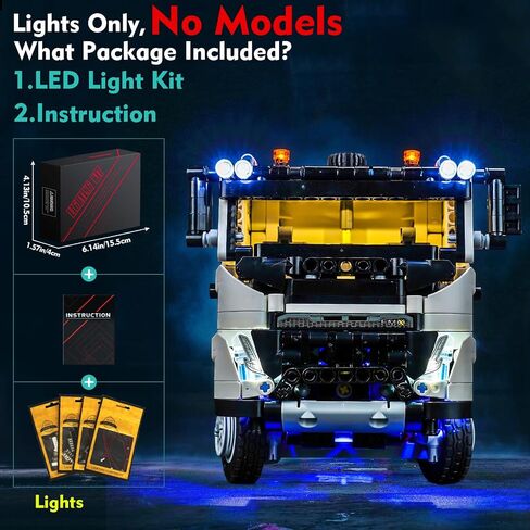 LED Light Kit for Lego Volvo FMX Truck 42175 (No Models Only Light) Creative Lighting Set Accessories Compatible with Lego Volvo FMX Truck & EC230 Electric Excavator Set (Standard Version) in Saudi Arabia