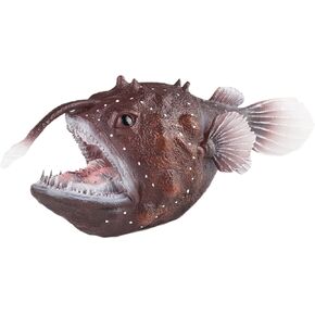 Anglerfish Figurine Sea Ocean Marine Animal Model Fish Figure Science Educational Play Fish Tank Decoration Birthday Gifts Party Favors Toys in Saudi Arabia