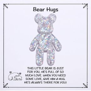 Pocket Bear Hug, Anxiety Relief Gifts for Women Men, Mental Health Positivity Gifts for Anxious Friend, Thinking of You Gift, Comforting Gift for Son Daughter Back to School, Red in Saudi Arabia