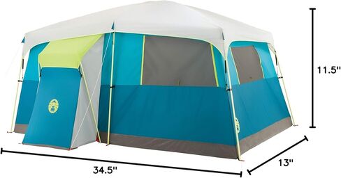 Coleman 8-Person Camping Tent with Built-in Closet | Tenaya Lake Cabin Tent with Fast Pitch Setup in Saudi Arabia