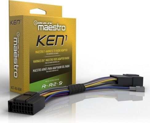 Idatalink Maestro Acc-HU-KEN2 سرج T للتوصيل والتشغيل لمجموعة مختارة من أجهزة الراديو Kenwood وJVC مع موصل 16 سنًا in Saudi Arabia