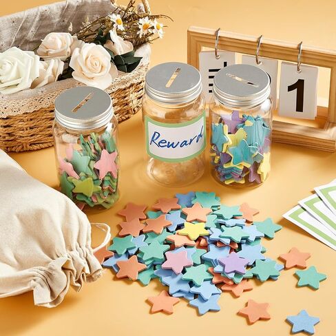 249 PCS BOHO REWARD الجرار للأطفال ابتسامة الابتسامة مربوحات عملة الفصل الدراسي لسلوك الحوافز 225 PCS Smiley Faces 20 PCS TAGS 1 PCS ATORAGE BAC ADORDS FOR SCHOOL SCHOOL HOME in Saudi Arabia