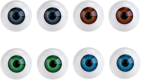 Homoyoyo 8Pcs Hollow Eyeball Halloween Eyeballs Plastic Scary s Halloween Horror Props s Scary s for Skull Costume DIY Crafts Party Favors in Saudi Arabia