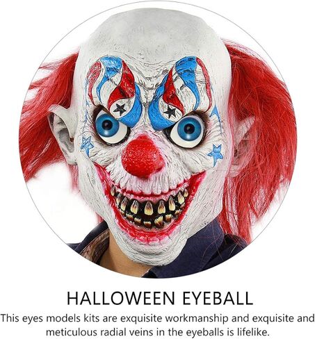 Homoyoyo 8Pcs Hollow Eyeball Halloween Eyeballs Plastic Scary s Halloween Horror Props s Scary s for Skull Costume DIY Crafts Party Favors in Saudi Arabia