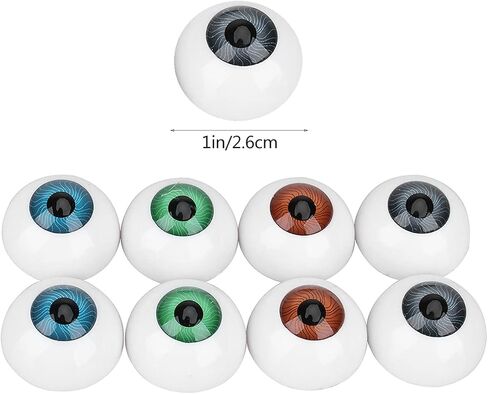 Homoyoyo 8Pcs Hollow Eyeball Halloween Eyeballs Plastic Scary s Halloween Horror Props s Scary s for Skull Costume DIY Crafts Party Favors in Saudi Arabia