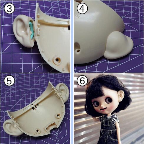 Replacement Ears for 1/6 Scale - Resin Set for DIY, Normal Ear in Saudi Arabia