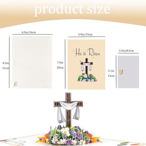 Magic Ants 3D Sheep Pop oup stap ، بطاقة دينية للتعميد ، الشركة الأولى ، التعميد ، استحمام الطفل مع اقتباس الكتاب المقدس والصلاة in Kuwait