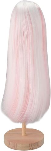 Doll Hairs Replacement, Dolls BJD Hairpiece Doll Wig Hair Long Straight Doll Wig for 7.3 to 8.3in Head Circumference Doll (White) in Saudi Arabia