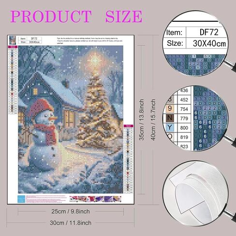 Thanksgiving Turkey Diamond Painting Kits for Adults, 5D Fall Diamond Art Kits for Beginners, Full Round Drill Diamond Dot Painting Gem Art Kits,Home Wall Decor 13.8x13.8 Inch in Kuwait