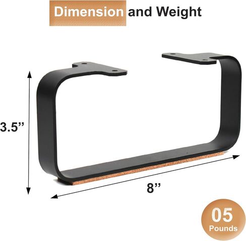 Steel Desk Shelf Base & Monitor Stand Legs - Multifunctional Monitor Stand Riser for Office Organization, Sturdy Construction, Durable Laptop Riser, Home Office Décor with Easy Assembly in Saudi Arabia