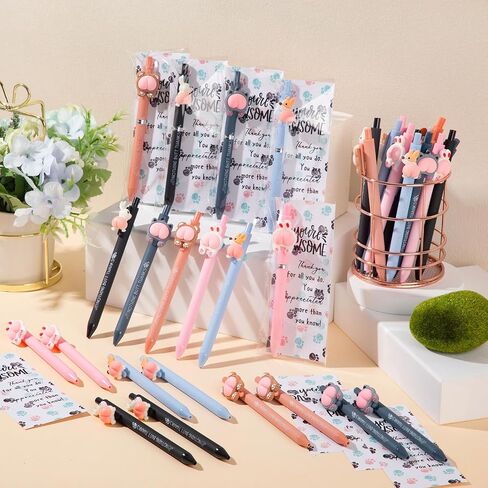 Geyoga 20 Sets Vet Tech Week Gift Bulk Animal Pens with Dog Thank You Card Paw Gaw Mongmark Cute Funny Gift Fund in Saudi Arabia