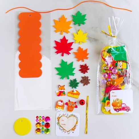 Winlyn 36 Sets Fall Craft Kits Fall Kids Crafts DIY 3D Fall Leaf Swagks Offrics Arts Autumn Maple Leaf Fall Foam Stickers and Crafts for Kids عيد الشكر أنشطة الفصول الدراسية in Saudi Arabia