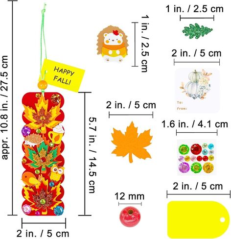 Winlyn 36 Sets Fall Craft Kits Fall Kids Crafts DIY 3D Fall Leaf Swagks Offrics Arts Autumn Maple Leaf Fall Foam Stickers and Crafts for Kids عيد الشكر أنشطة الفصول الدراسية in Saudi Arabia