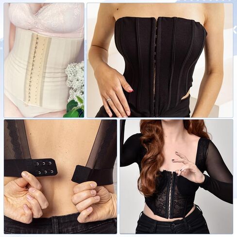 100pcs خطاف وإغلاق العين للملابس ، والسنانير البديلة لمشابك حمالة الصدر والعيون للخياطة ، خطاف حمالة الصدر لأحزمة إغلاق خطافات الخياطة للملابس - الفضة in Kuwait