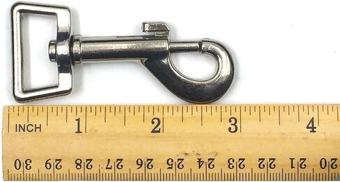 10 أجهزة كمبيوتر ثقيلة 2.95 "x0.98" مربع العين مربعة نيكل مطلي دوار السنانير السنانير بيري in Kuwait