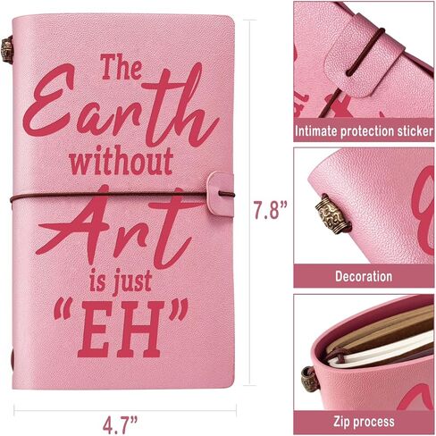 Artist Gifts The Earth Without Art Journal Notebook with Pen Art Lovers Gifts Art Teacher Appreciation Gift, Art Themed Gift for Artist Art Student in Kuwait