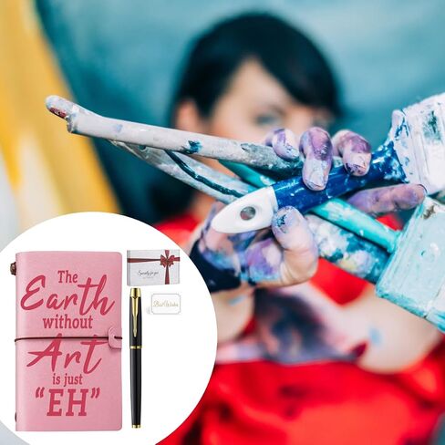 Artist Gifts The Earth Without Art Journal Notebook with Pen Art Lovers Gifts Art Teacher Appreciation Gift, Art Themed Gift for Artist Art Student in Kuwait
