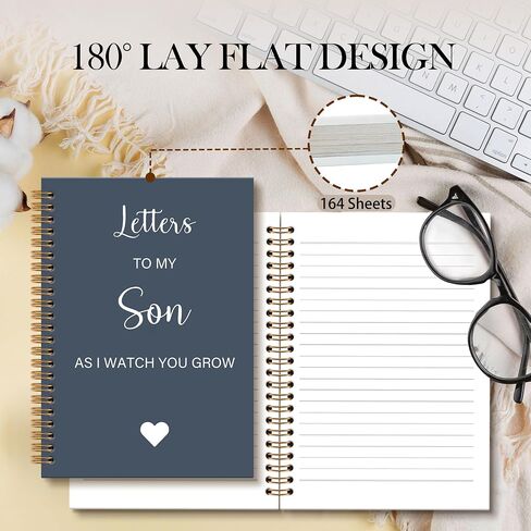 Letters To My Little Boy Notebook Journal, Mom Son Journal, Pregnancy Mothers Day Notebooks Gifts for New Mom Women, Baby Boy Shower Gift, Baby Journals for First Time Moms, 6x8.2In in Kuwait
