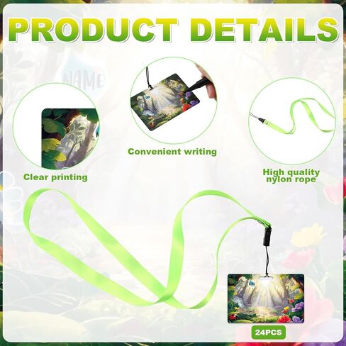 VBS 2025 Name Tags with Activity Rope Christian Bible Name Badges for Church Summer Camp School Supplies, 24 Pcs in Saudi Arabia