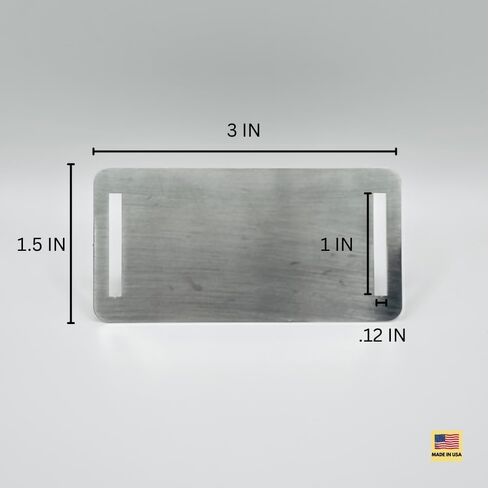 Custom Metal Tags | Personalized Stainless Steel Nameplate | Name Plate | Custom Serial Number Plate | 3 Inch X 1.5 Inch | Hose Band Tags | Wire Band ID | Pipe ID in Saudi Arabia