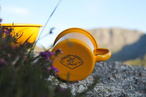 مجموعة أطباق Lost & Found Lost مكونة من 6 قطع من أدوات المينا الفاخرة ومجموعة تناول الطعام في الهواء الطلق والتخييم والمشي لمسافات طويلة Vanlife (أصفر نار المخيم) in Saudi Arabia