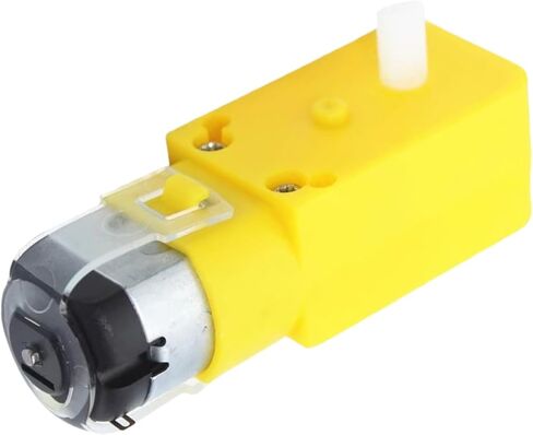6pcs TT Motor DC المحرك الكهربائي 3V-6V محرك علبة التروس المغناطيسية ذات العمود المغناطيسي المزدوج لروبوت Arduino Smart Car ، نماذج هيكل DIY ، منتجات الاهتزاز ، نسبة التخفيض 1:48 (مع كابل) in Kuwait