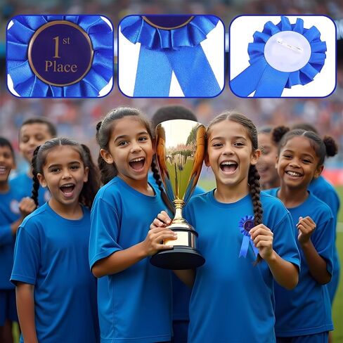 3 PCS Award Ribbon Rosette Set ، 1st 2nd Place Place Ribbons Award Award Award Ribbon ، First Place Ribbon for Awards Awarder Award Alnner Victory Ribbons in Kuwait