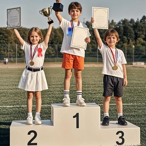 3 PCS Award Ribbon Rosette Set ، 1st 2nd Place Place Ribbons Award Award Award Ribbon ، First Place Ribbon for Awards Awarder Award Alnner Victory Ribbons in Kuwait